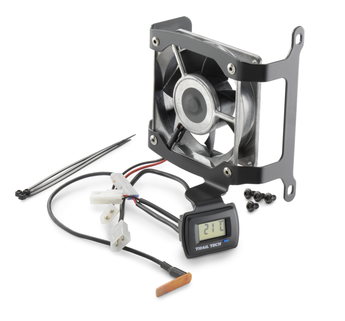 Dilwe Ventilateur de Refroidissement de Moteur RC, Ventilateur de Refroidissement ESC en Alliage D'aluminium avec Système de 5 V, pour Moteur de Taille 1/8 1/10 /12 RC (BLACK